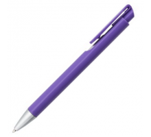 Ручка пластиковая NIKA с фигурной кнопкой-клипом